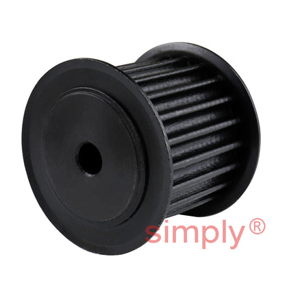 P21-5M-25F - 5mm Pitch 21 Tooth Flanged HTD Type Steel Pilot Bore Timing Pulley for 25mm Wide Belts