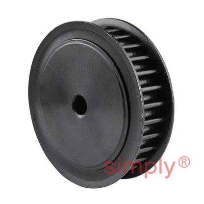 PowerDrive P30-5M-09F - 5mm Pitch 30 Tooth Flanged HTD Type Steel Pilot Bore Timing Pulley for 9mm Wide Belts