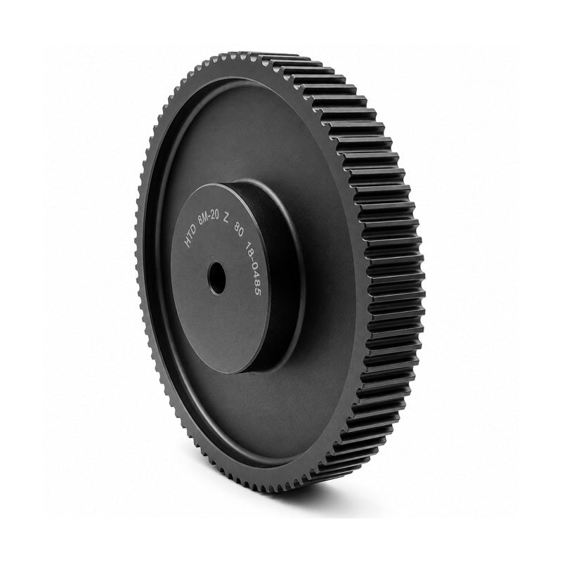 P60-H-100 - 1/2 inch Pitch 60 Tooth Pilot Bored Cast Iron Timing Pulley for 1 inch Wide Belts