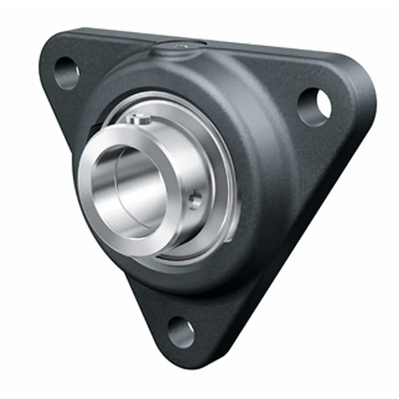 INA PCFTR15XL Three Bolt Cast Iron Triangular Housing Unit with Eccentric Collar Insert 15mm Bore