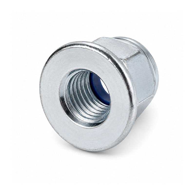 Unifix M8x13 - Class 8 Steel Insert Flange Nut DIN 6926 with 1.25mm Pitch and Bright Zinc Plated Finish