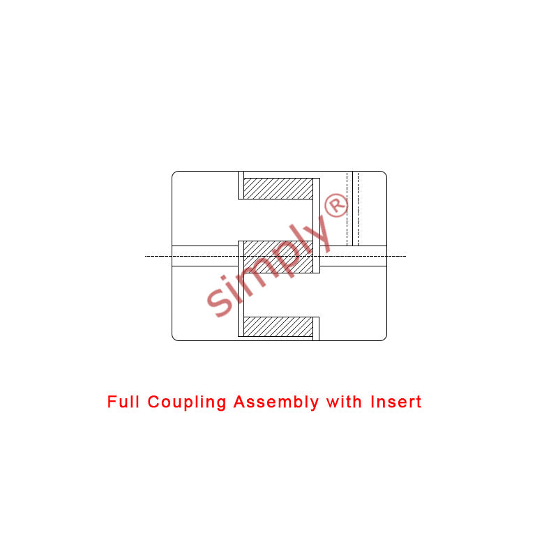 Major Brand L150B/L150B Pilot Bored Jaw Coupling Assembly Max Bore 48mm with Nitrile Rubber Insert