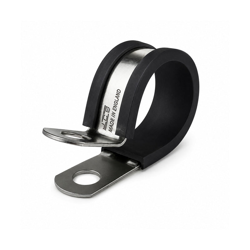 JCS PCZR60 Zinc Plated Steel P-Clip with TPE Liner Band 60mm Closed Diameter