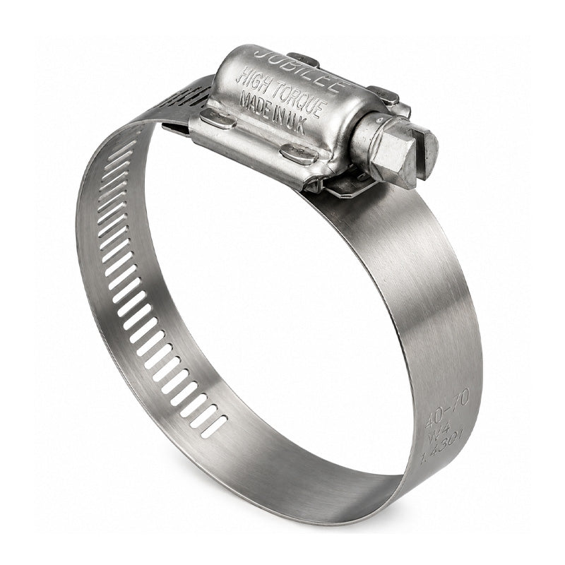HT040 304 Stainless Steel High Torque Jubilee Clip Adjustment Range 25mm-40mm Band Width 16mm