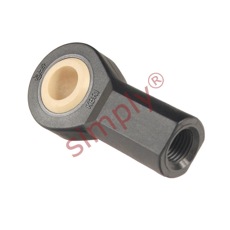 igubal KBRI06 Right Hand Female Plastic Rod End 0.375 inch Bore 3/8-24 Thread