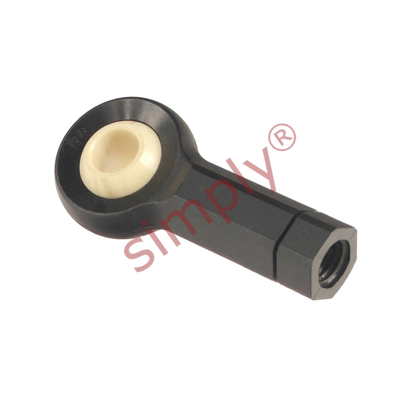 igubal KBRM10CLX Right Hand Female Plastic Rod End with Hexagon Body 10mm Bore M10 Thread 