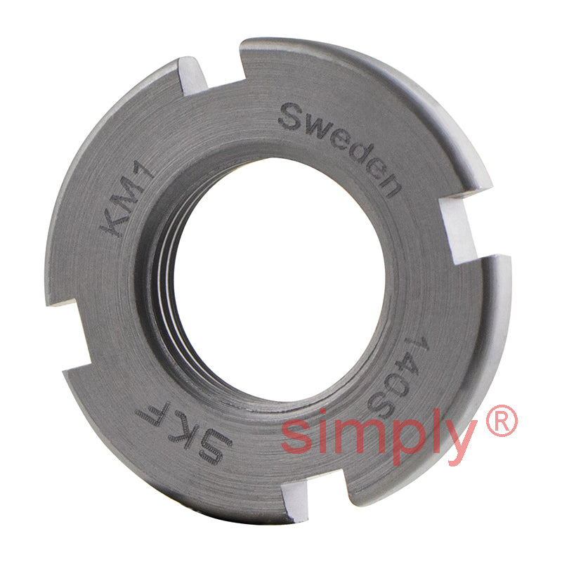SKF KM1 Lock Nut (Lock Washer Type) M12x1mm