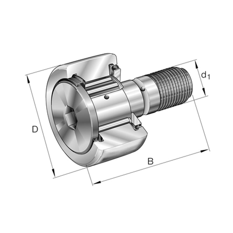 INA KR47-PP Stud Type Track Roller 20x47x66mm - Allow 1-2 Days - Contact Us For Faster Delivery