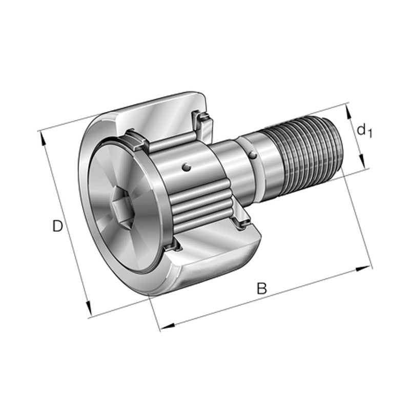 INA KRV47-X-PP-A Stud Type Track Roller 20x47x66mm - Allow 1-2 Days - Contact Us For Faster Delivery