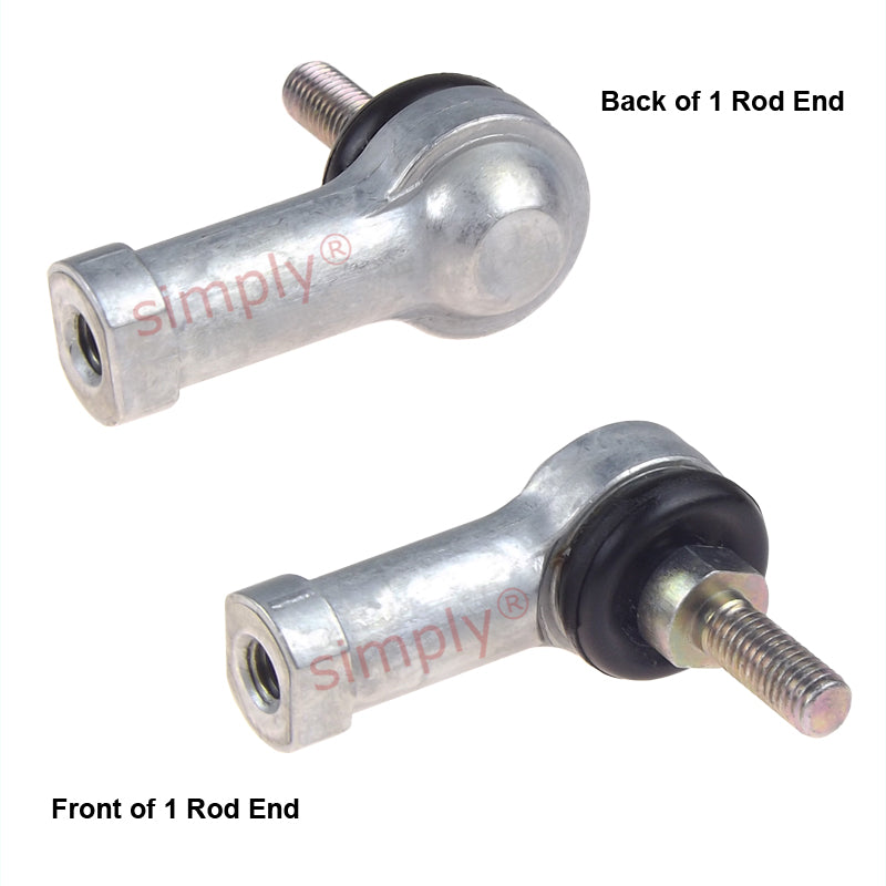 IKO LHSA10M Right Hand Metric Steel / Steel Studded Copper Alloy Bushing with Fixed Dust Cover L-Ball Rod End M10x1.5 Thread