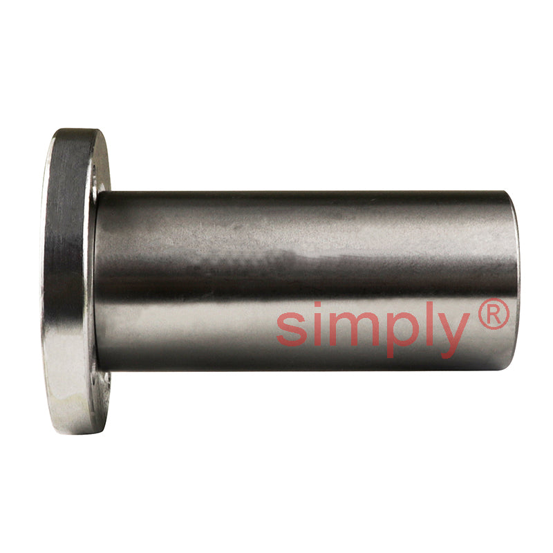 LMEF20LUU Long Round Flanged Linear Ball Bushing with Rubber Seals and Resin Retainer 20x32x80mm