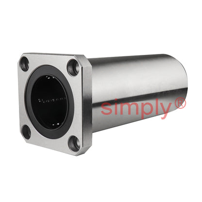 LMEKL60UU Long Square Flanged Linear Ball Bushing with Rubber Seals and Resin Retainer 60x90x211mm