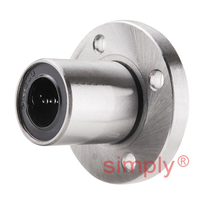 LMF12UU Metric Round Flanged Linear Ball Bushing 12x21x30mm