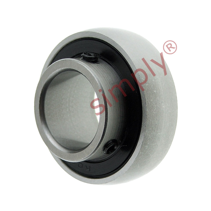 SK003 Stainless Steel Metric Grub Screw Type Bearing Insert with 17mm Bore 35mm Outside Dia - Allow 2-3 Days