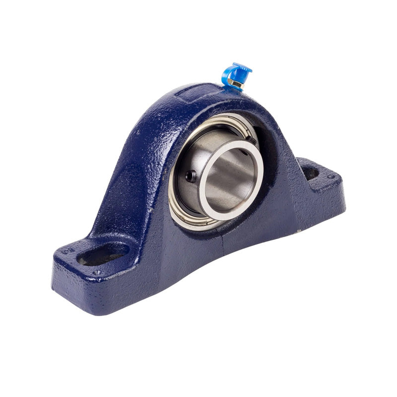 RHP MP30 Two Bolt Cast Iron Pillow Block and 30mm Bore Grub Screw Insert