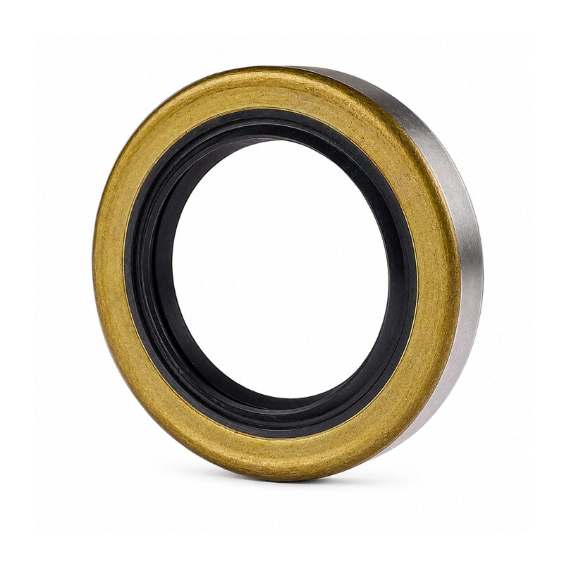 0.81x1.25x0.18 inch Metal Cased Nitrile Rubber Rotary Shaft Oil Seal Springless Design VB Style