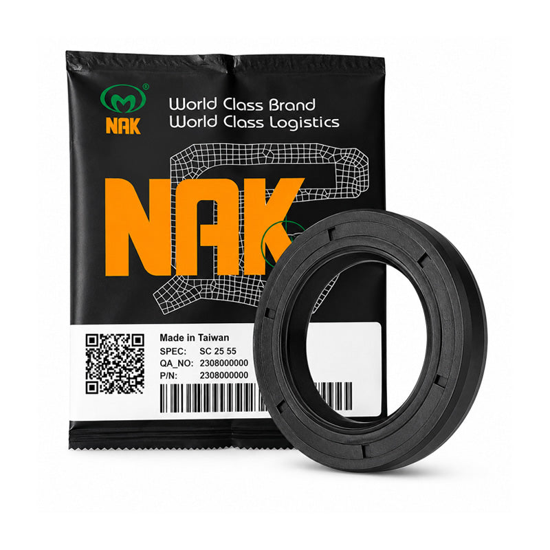 NAK 20x28x4mm Nitrile Rubber Single Lip Rotary Shaft Oil Seal VC
