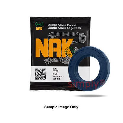 NAK 12x22x4mm Blue Nitrile Rubber Single Lip Rotary Shaft Oil Seal with Garter Spring SC - Allow 7-10 Days