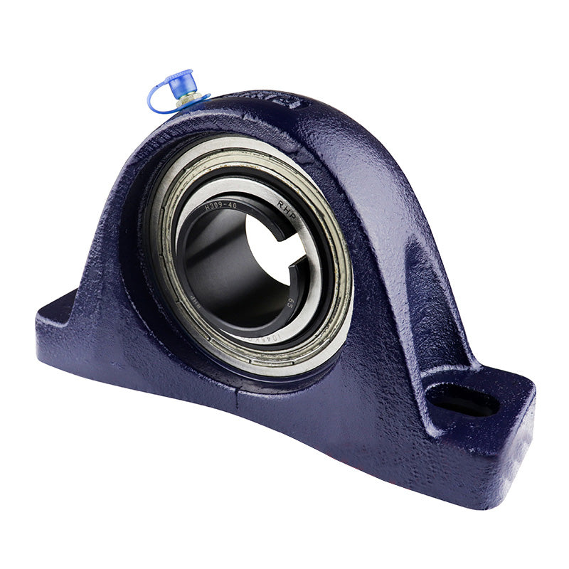 RHP NP1045-40K Two Bolt Cast Iron Pillow Block and 40mm Bore Taper Insert with Sleeve and Lock Nut