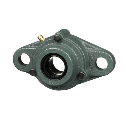 NTN C-UKFL310ED1/HE2310X Imperial Two Bolt Cast Iron Oval Housing with Cast Iron Cover - Open Version - Insert and Adaptor Sleeve Fits 1-3/4 inch Shaft - Allow 2-3 Days