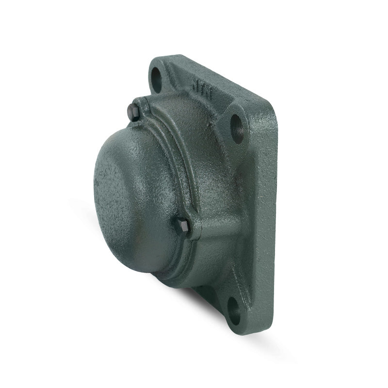 NTN CM-UCFS307-107D1 Imperial Four Bolt Square Cast Iron Flange Housing with 1-7/16 inch Bore Insert with Cast Iron Cover - Closed Version - Allow 2-3 Days
