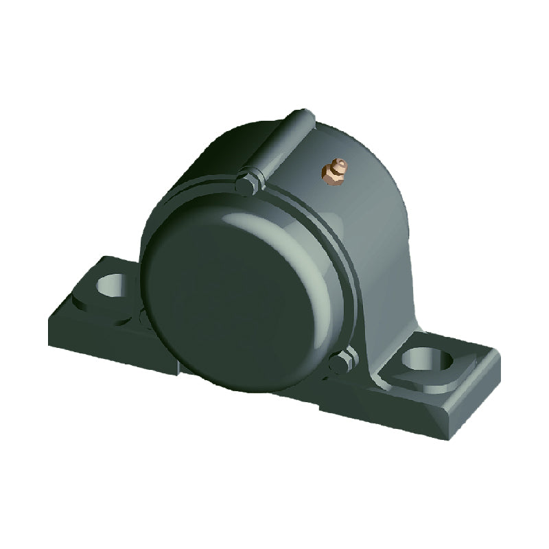 NTN M-CM-UCP206-104D1 Imperial Cast Iron Two Bolt Pillow / Plummer Block Housing with 1-1/4 inch Bore Insert with Cast Iron Cover - Closed Version - Allow 2-3 Days