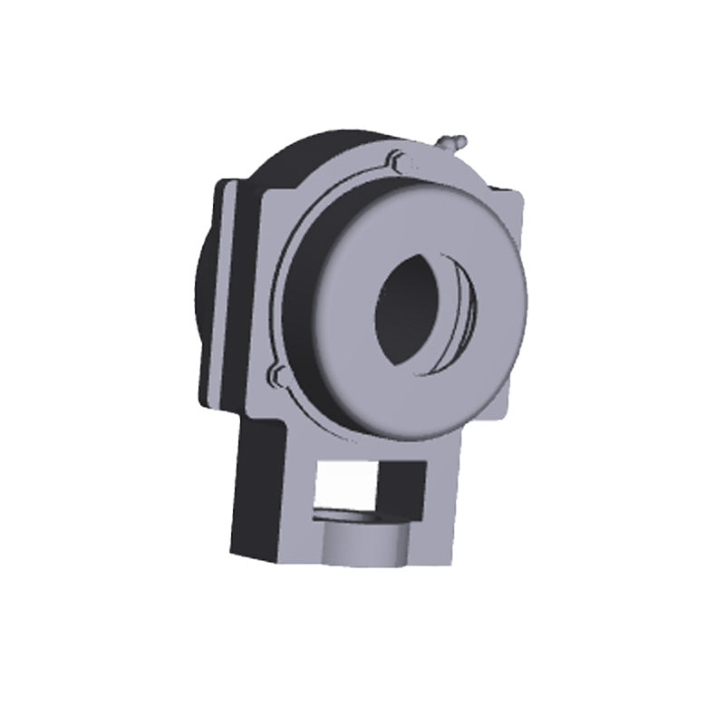 NTN S-UCT213-209D1 Imperial Cast Iron Take Up Unit with 2-9/16 inch Bore Bearing Unit with Steel Plate Cover - Open Version - Allow 2-3 Days