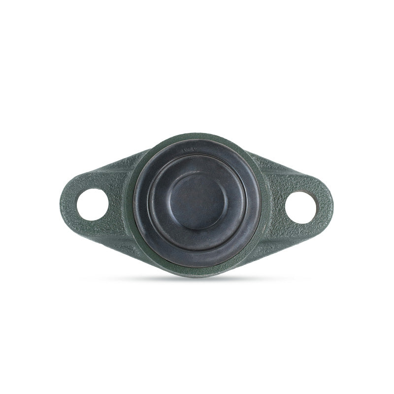 NTN SM-UCFLX07-106D1 Imperial Two Bolt Oval Cast Iron Flange Housing with 1-3/8 inch Bore Insert with Steel Plate Cover - Closed Version - Allow 2-3 Days