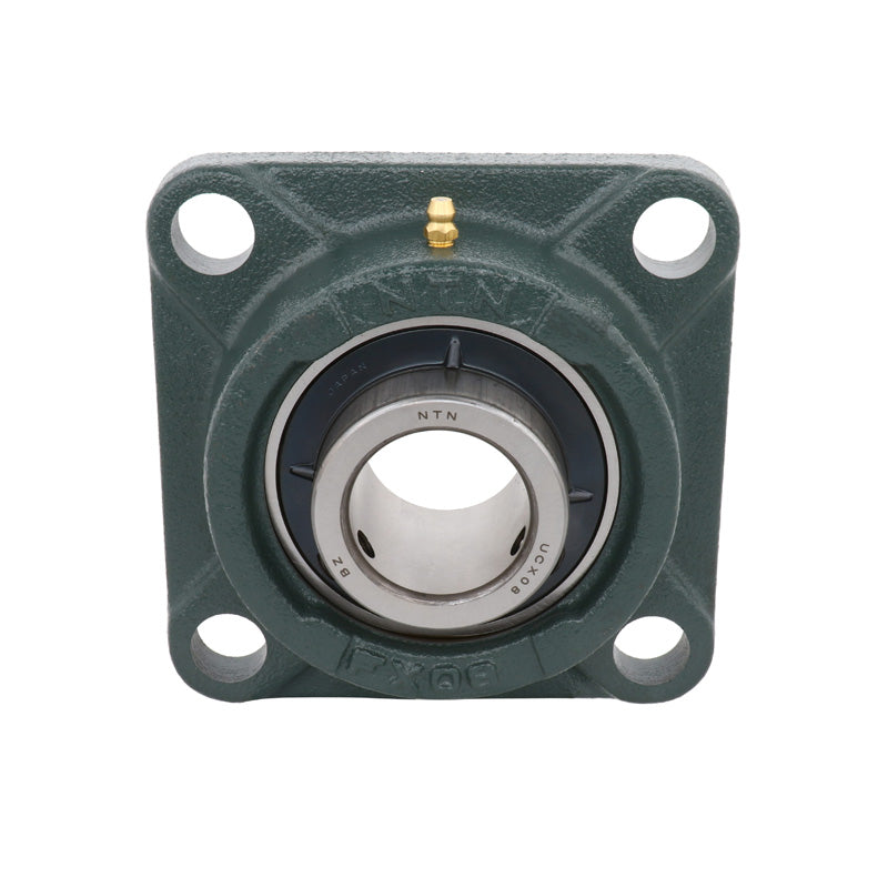 NTN UCFX09D1 Metric Four Bolt Square Cast Iron Flange Housing with 45mm Bore Insert - Allow 2-3 Days