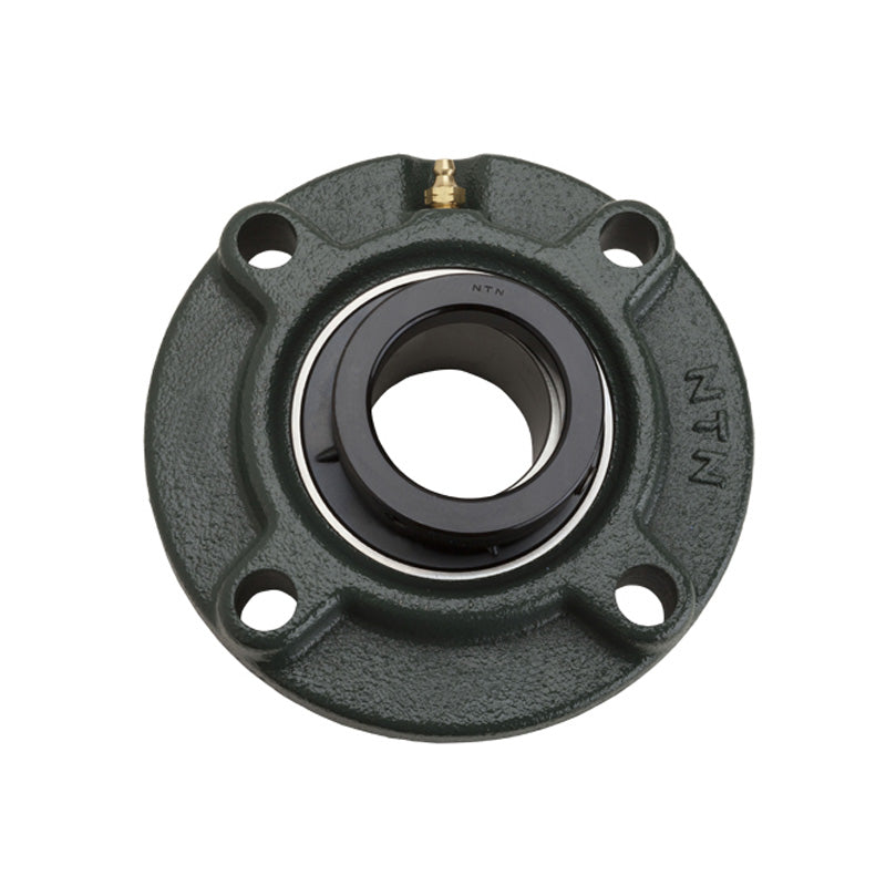 NTN M-UELFC205-100D1 Imperial Four Bolt Cast Iron Round Flanged Housing with 1 inch Eccentric Collar Insert - Allow 2-3 Days