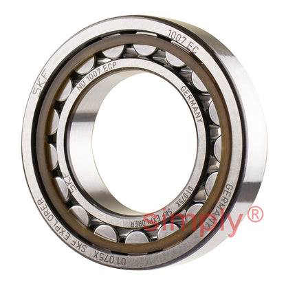 SKF NU1007ECP Single Row Cylindrical Roller Bearing with Polyamide Cage 35x62x14mm