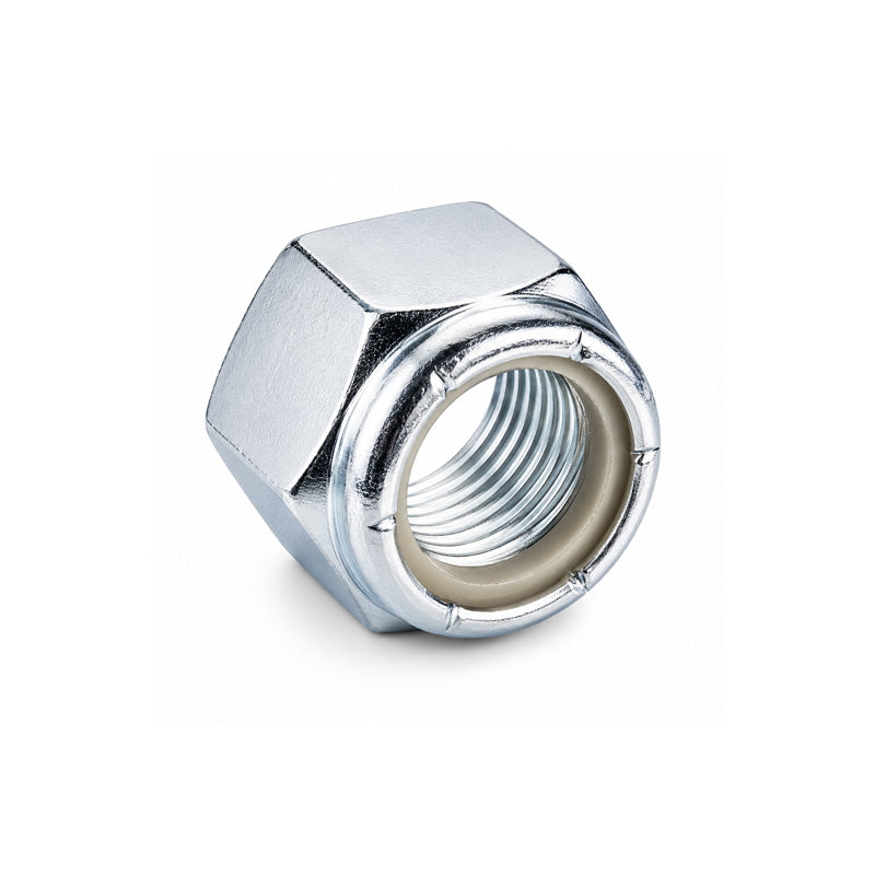 M20 Bright Zinc Plated High Tensile Steel Nyloc Locking Nut