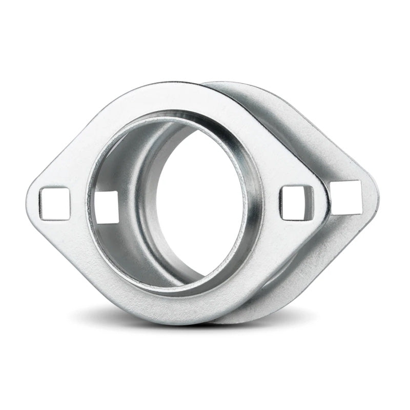 SSPFL-3 Pressed Stainless Steel 2 Bolt Oval Bearing Housing for SA and SB 201 / 202 / 203 Inserts