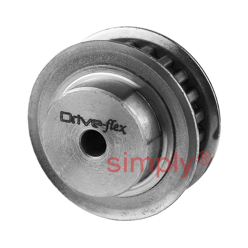 P36-MXL-025F - 0.08 inch Pitch 36 Tooth Flanged Pilot Bore Aluminium Timing Pulley for 1/4 inch Wide Belt