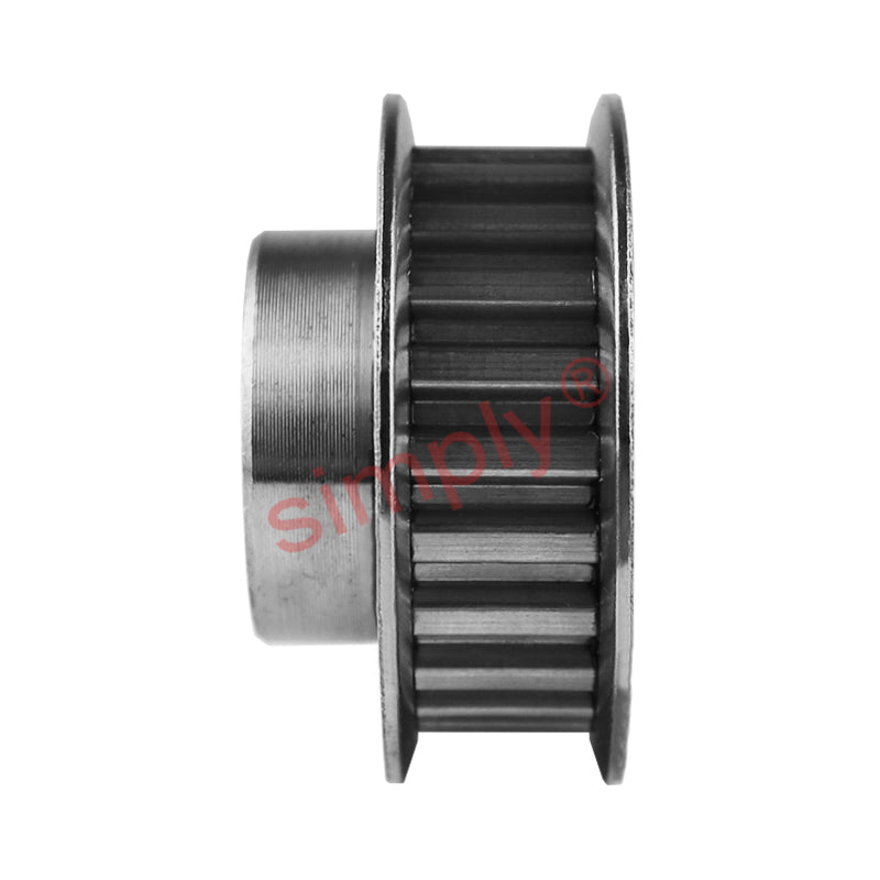 P22-MXL-025FB - 0.08 inch Pitch 22 Tooth Flanged Pilot Bore Aluminium Timing Pulley for 1/4 inch Wide Belt