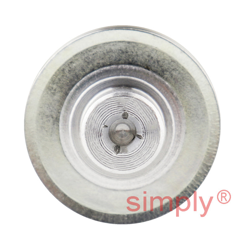 Drive-Flex Aluminium Centre Drilled T5 Timing Pulley with Flanges 5mm Pitch 12 Tooth for 25mm Wide Belts