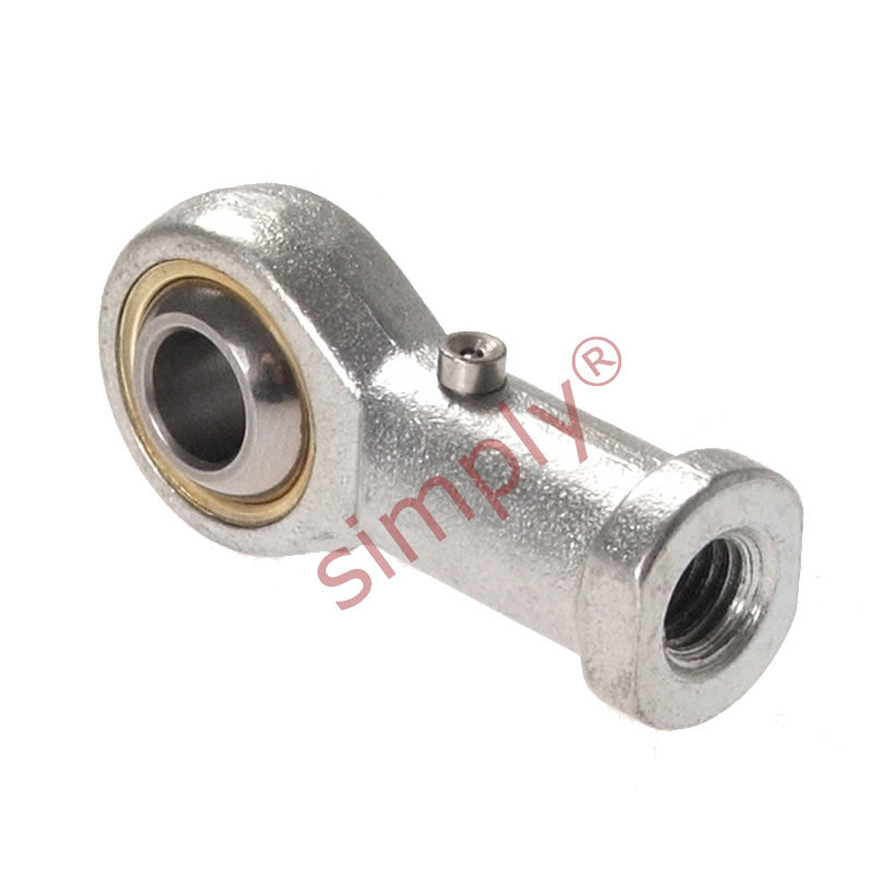 Budget PHS14 Right Hand Steel / Bronze Lined Plain Female Rod End 14mm Bore M14x2 Thread