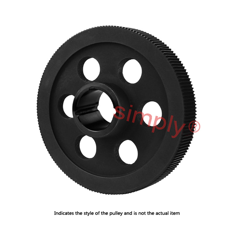 Drive-Flex PC14M-192S-37 - 14mm Pitch 192 Tooth Polychain and Synchrochain Cast Iron Taper Bore Timing Belt Pulley for 37mm Wide Belts