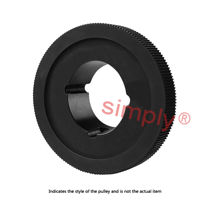 Drive-Flex PC14M-60S-68 - 14mm Pitch 60 Tooth Polychain and Synchrochain Steel Taper Bore Timing Belt Pulley for 68mm Wide Belts