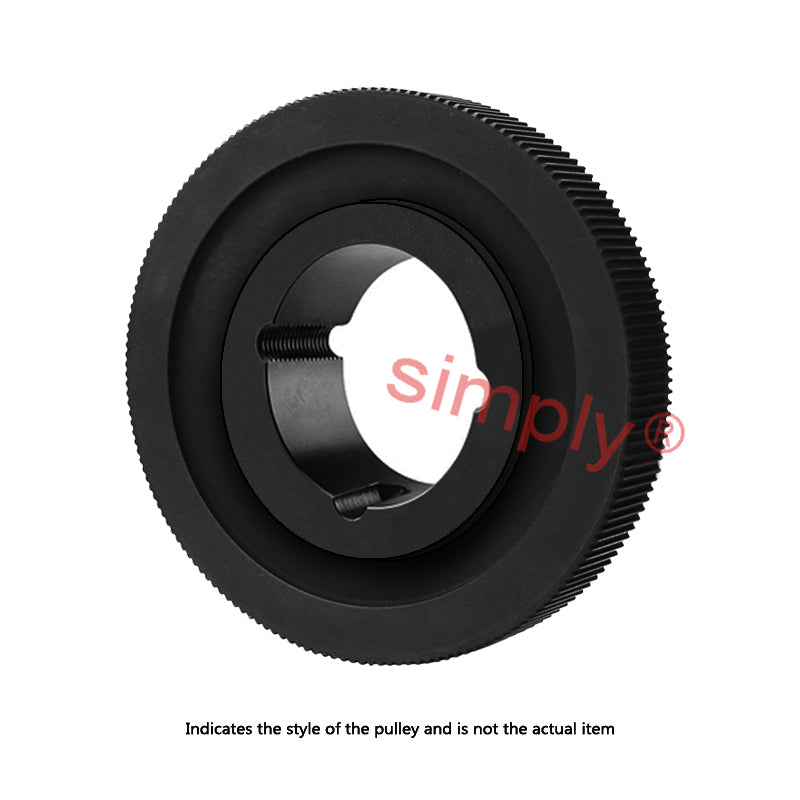 Drive-Flex PC14M-72S-37 - 14mm Pitch 72 Tooth Polychain and Synchrochain Steel Taper Bore Timing Belt Pulley for 37mm Wide Belts