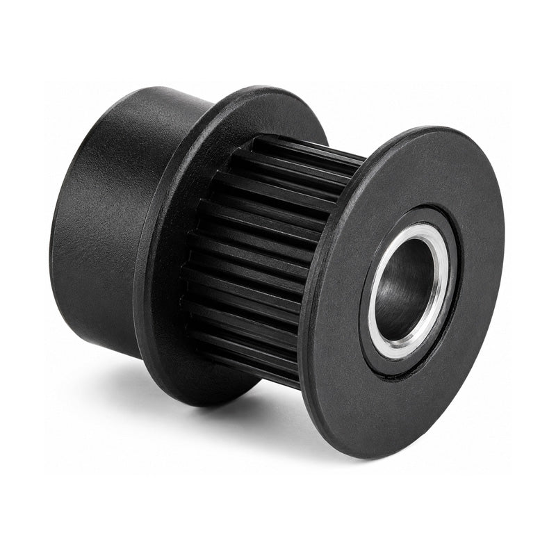 PP18-MXL-025MI - 0.08 inch Pitch 18 Tooth Pilot Bore Polycarbonate (Glass Filled) Timing Pulley with Aluminium Insert