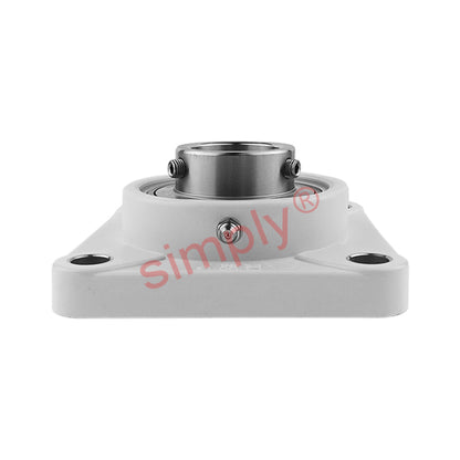 RHP PSF35CR Thermo Plastic Four Bolt Square Flange Housing with 35mm Bore Stainless Insert - Allow 2-3 Days