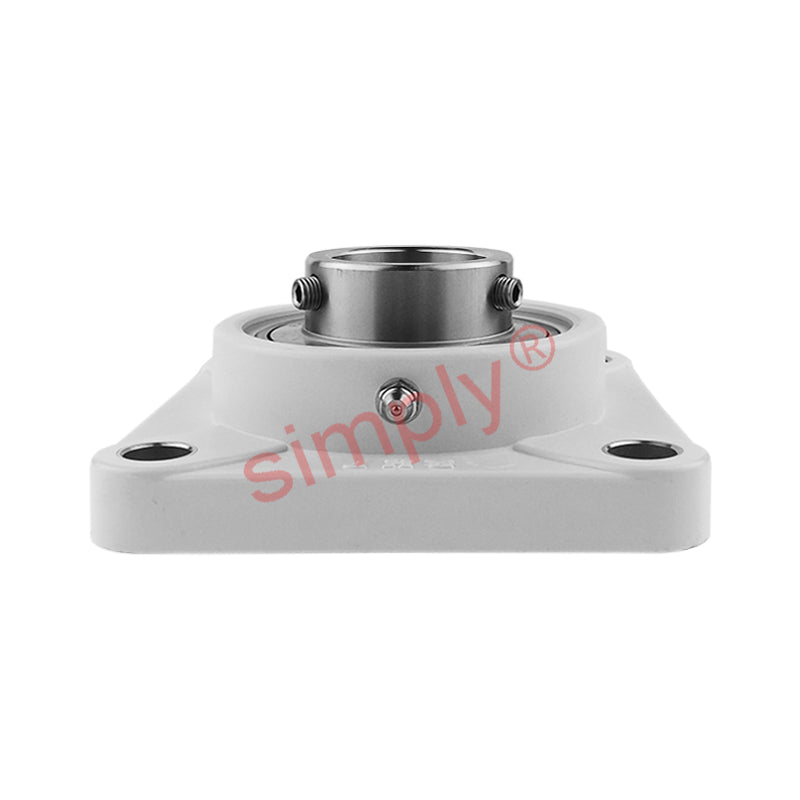 RHP PSF30CR Thermo Plastic Four Bolt Square Flange Housing with 30mm Bore Stainless Insert - Allow 2-3 Days