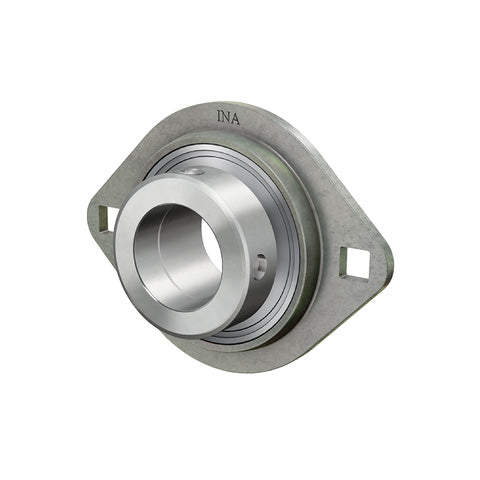 INA RAT15XL Two Bolt Sheet Steel Oval Housing with Eccentric Collar Insert 15mm Bore
