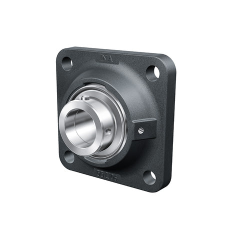 INA RCJ2-15/16 Four Bolt Cast Iron Square Housing with Eccentric Collar Insert 2-15/16 inch Bore