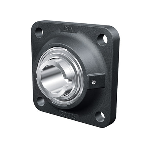 INA RCJL40XLN Four Bolt Cast Iron Square Housing with Drive Slot Insert 40mm Bore