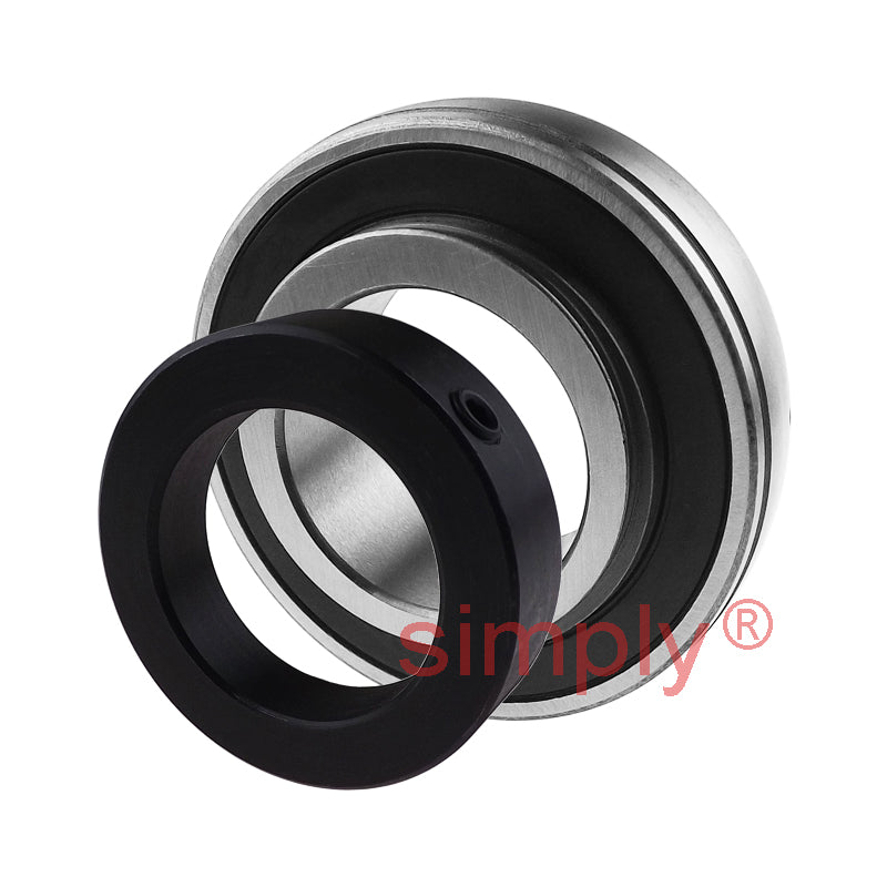 SA201 Metric Bearing Insert with Locking Collar 12mm Bore 40mm Outside Dia