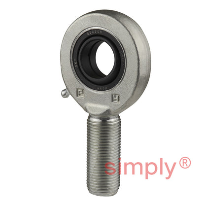 SKF SA25ES Right Hand Steel / Steel Plain Male Rod End M24x2 Thread