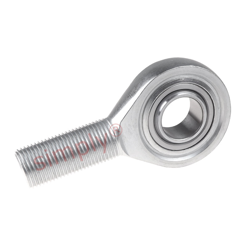 Codex SAL15ES Left Hand Steel / Steel Plain Male Rod End M14 Thread