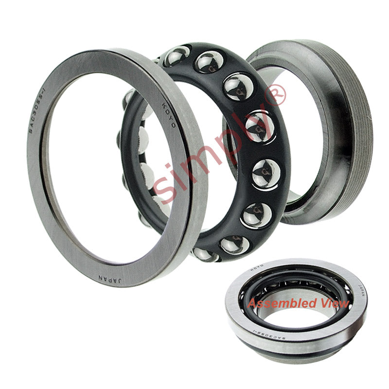 Koyo SAC3155-1 Narrow Section Head Set Type Ball Thrust Bearing 31x55x17mm